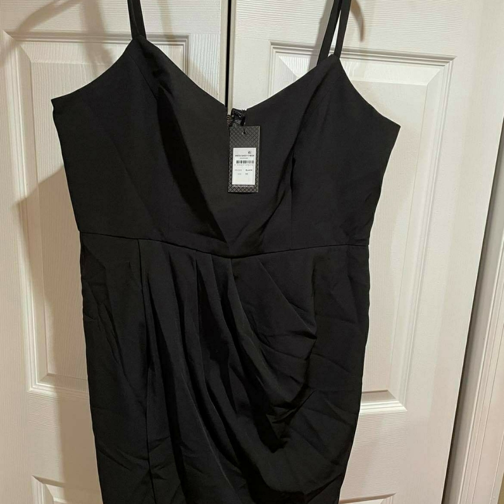 Strapless V Neck Wrap Dress